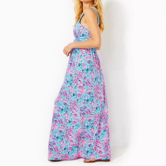 NWT Lilly Pulitzer Serena V-neck Maxi Dress - Picture 4 of 8